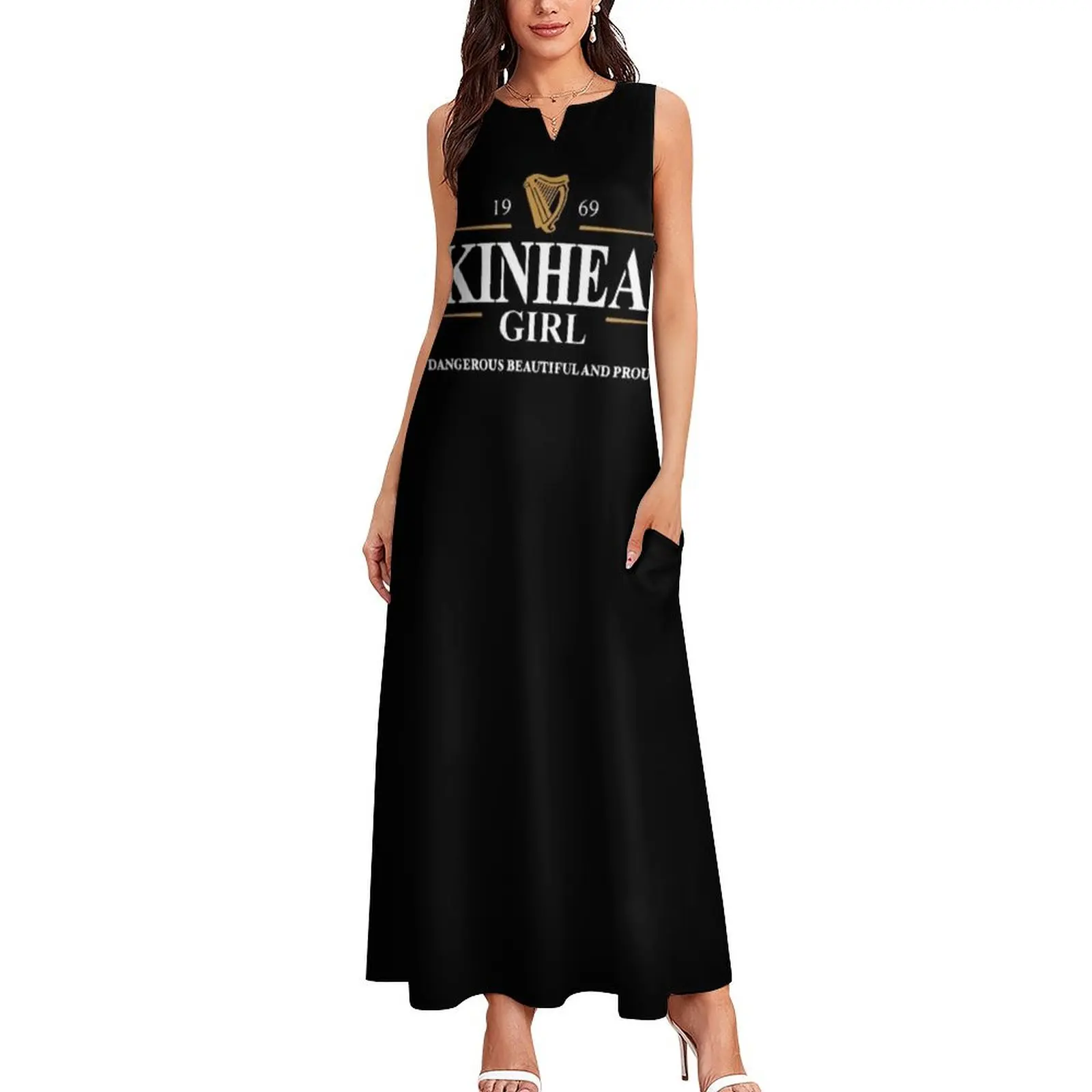 Skinhead Girl : Dangerous Beautiful and Proud Long Dress long sleeve dress Elegant gowns