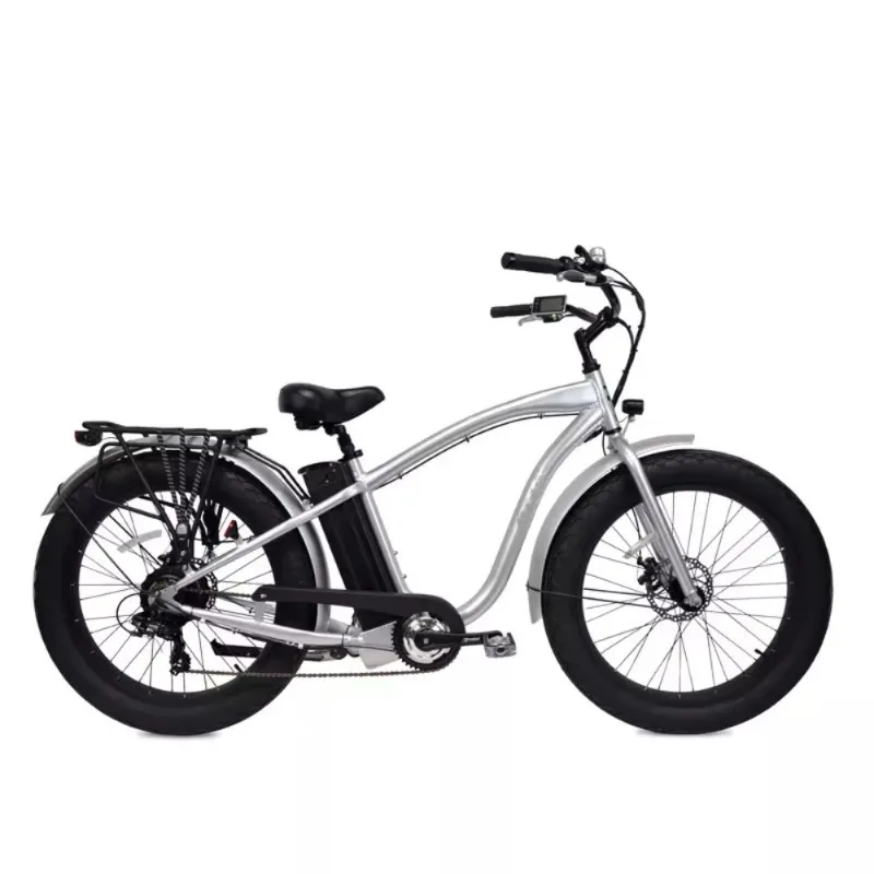 BR 48V 500W 7 Speed Gears Cheap Price Electric Mountain Bike 26*4.0 Fat Tyre Electric Bike Hot Sell High Quality Cruiser Ebike