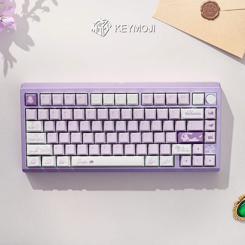 

KEYMOJI Violet Garden Themed Keycap Set for Mechanical Keyboard MX Compatible