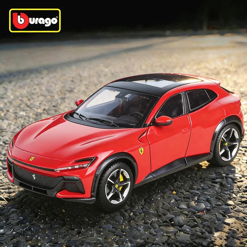 

Bburago 1:25 Purosangue FUV SUV, модель спортивного автомобиля из сплава, литая металлическая гоночная машина, имитационная модель, детская игрушка, подарок на день рождения