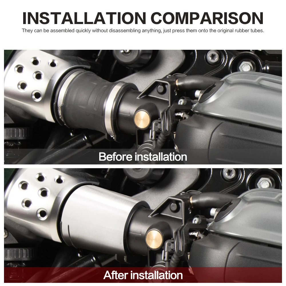 

Для BMW R 12 NineT Nine T R12 мотоциклетные чехлы воздухозаборника из нержавеющей стали, декоративный обтекатель 2024 2025