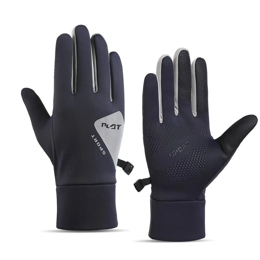 

New Waterproof Winter Gloves Plush Touchable Screen Driving Mittens Coldproof Windproof Full Finger Gloves Men