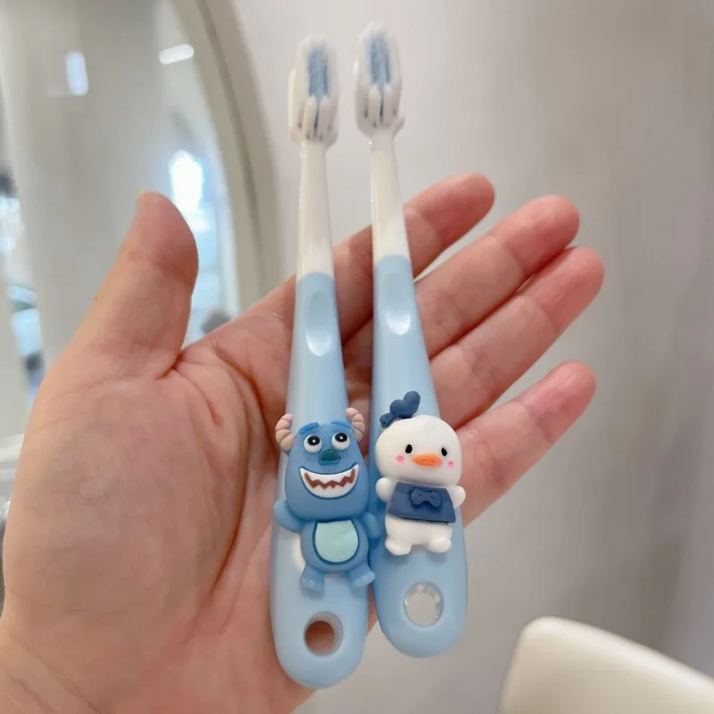 Disney Pooh Bear Stitch Toothbrush Soft Bristles Cartoon Children Tooth Brush Teeth Deep Cleaning Girl Dental Oral Care Brushes