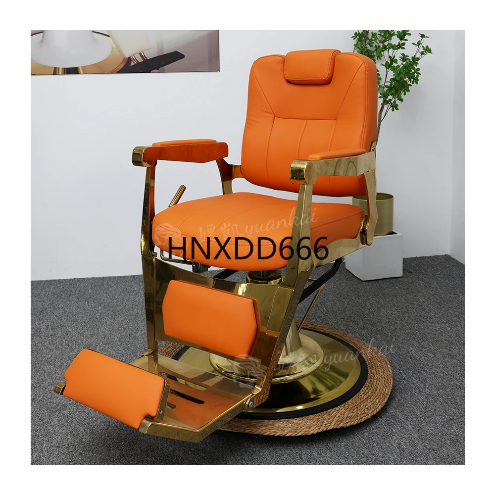

Modern High Quality Leather Hairdressing Chair Tiltable Hydraulic Men's Barber Chair for Beauty Salon Barber Shop Furniture
