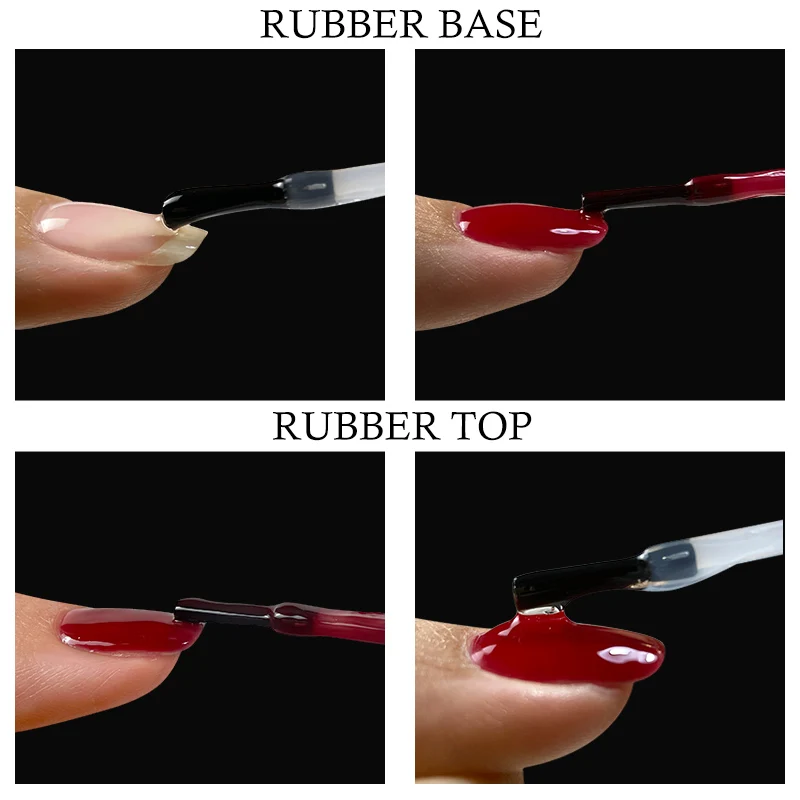 MSHARE ยาง Base Top Coat สำหรับเล็บเหนียว UV Led เจล30Ml 10Ml