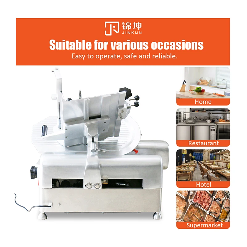 JK-320 Home & Commercial Electric Automatic Meat & Cheese Slicer Customizable Factory Direct Sale New Condition