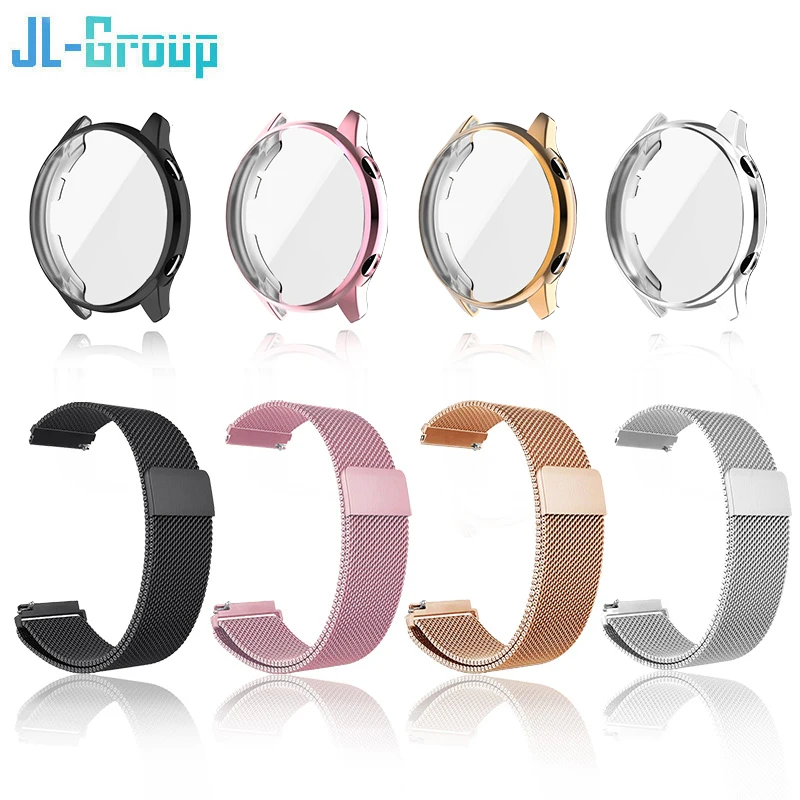 22mm 20mm Metal Strap For Amazfit GTR 2 3 4 Band With Case TPU Screen Protector Watch GTR 3 Pro Magnetic Loop Bracelet