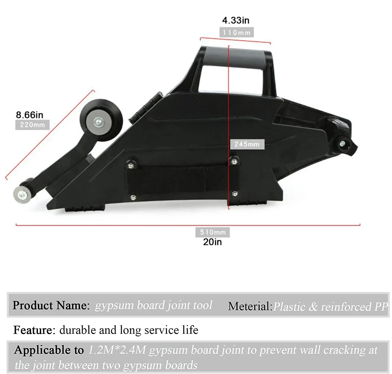 Imagem -05 - Multifunction Floor Construction Gesso Cartonado Decoração Caulking Splicing Clamping Joint Tool Taping Furniture Transport Tools