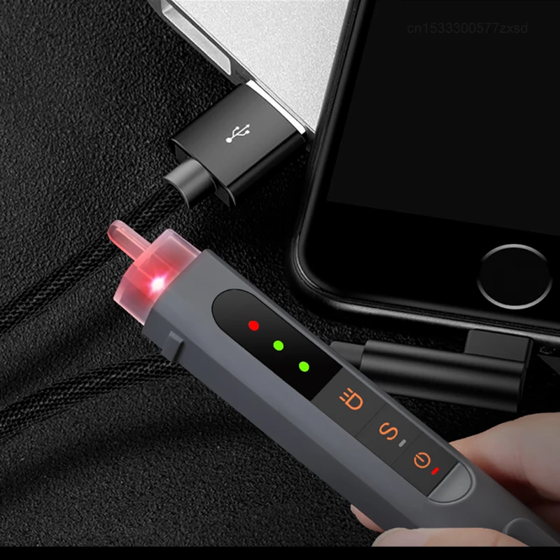 Jimihome JM-G2704 Mini Electric Test Pen Non-Contract Cordless Voltage Detector Electrical AC Voltage Tester Breakpoint Finder