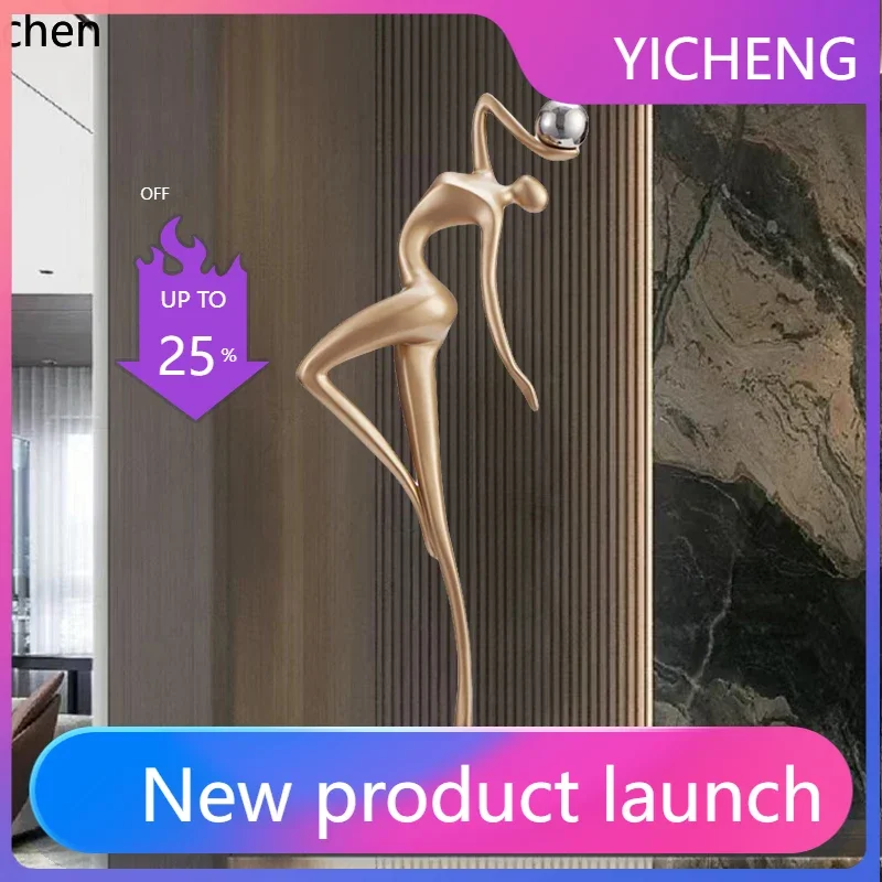

LYY entrance decorative ornaments TV cabinet next to the floor abstract art figure sculpture