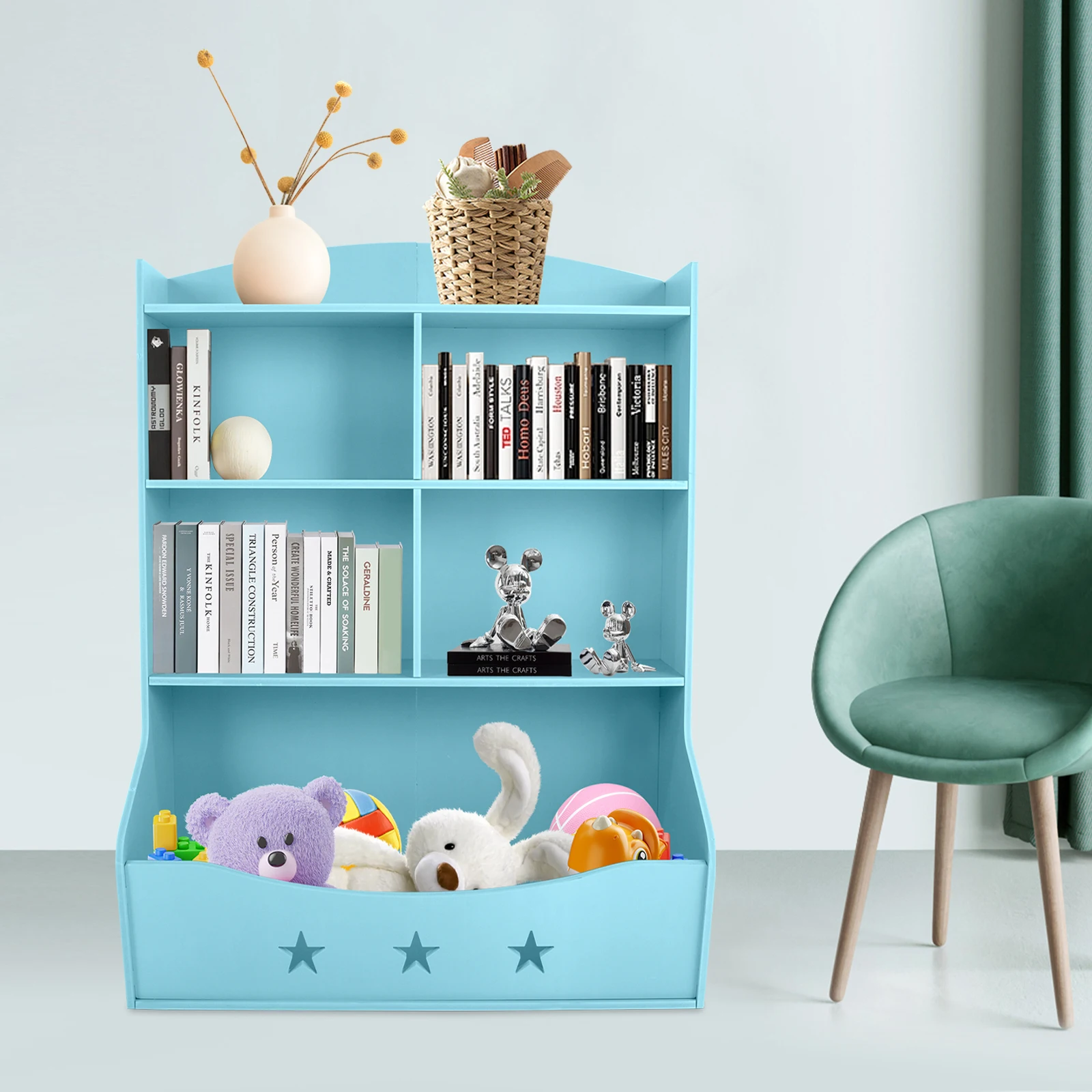 

3 and a half floors Storage Organizer, Book Storage Cabinet, Home Organization Bookcase