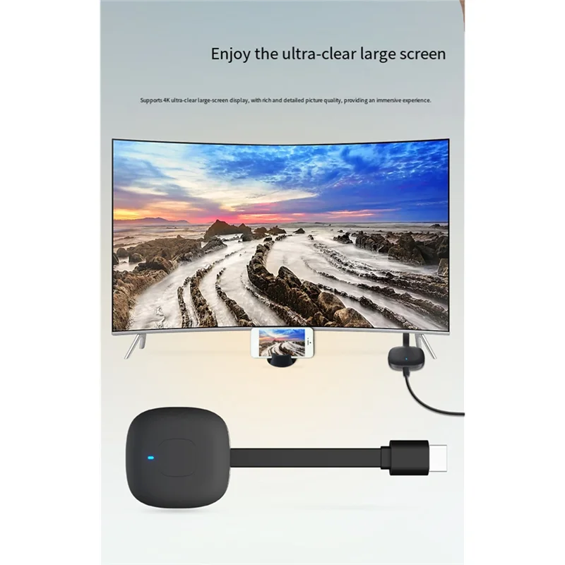 ABZW HD Miracast para IOS Android para Google Anycast TV Receptor TV Stick 5G Wifi Display Dongle