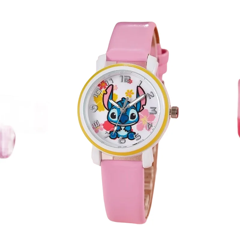 

Pattern Child Wrist Watch Cinnamoro Stitch watch Quartz Watch Kuromi Cartoon Leather watchband Kids Gift Christmas present