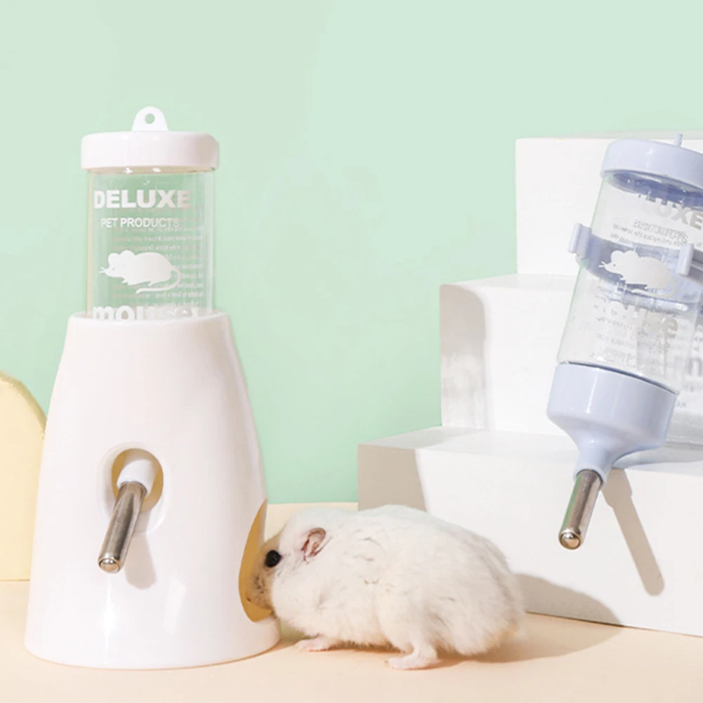 Hamster Automatic Water Bottle Dispenser Leak-Proof Double Ball Design Feeding Kettle Pet Watering Supplies