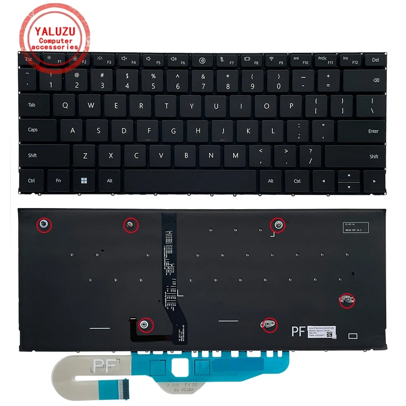 

US English NEW Laptop Keyboard For HuaWei MateBok X Pro 2022 Year MRG-W76 MRG-W56 MRGF-X MRGF-16 MRGFG-32 MRGFG-16