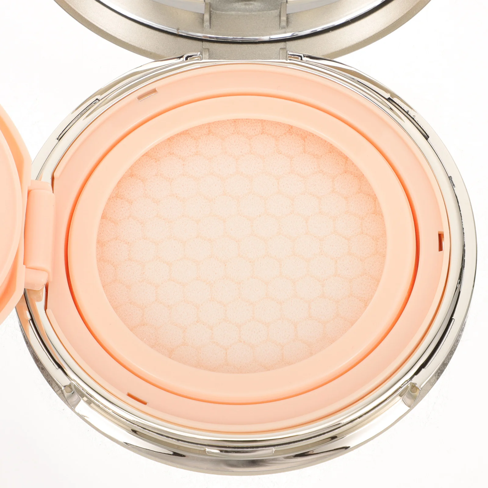2Pcs Cushion Foundation Powder Box Empty Portable Refillable Compact Case Lightweight Travel Makeup Puff Container
