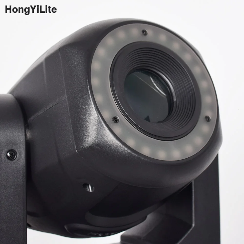 HongYiLite Lyre 150W Spot luz de discoteca con cabezal móvil con efecto de tira de luz retroiluminación LED luces de escenario para eventos de DJ lámpara de fiesta