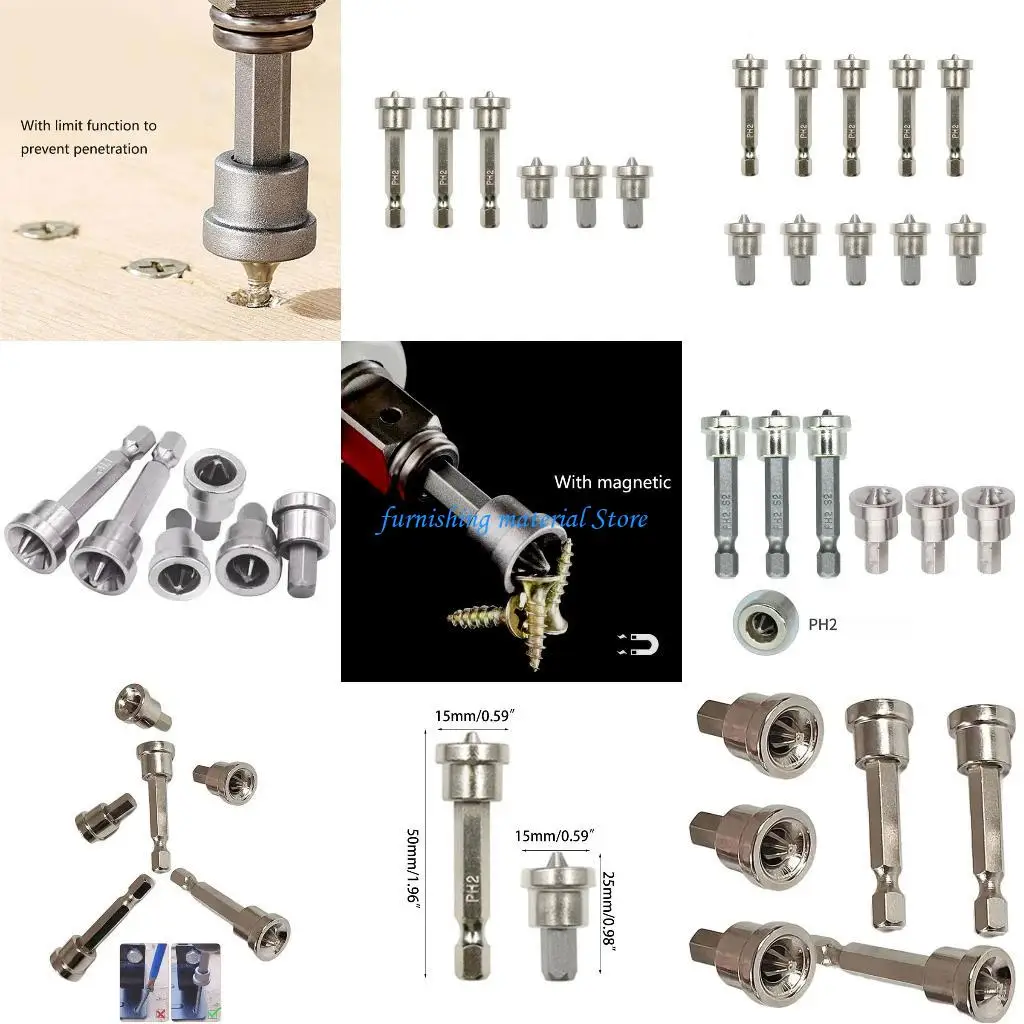 

Y5GD Positioning Bit Batch for Head Anti-slip Drill Bits Set Carbon Steel