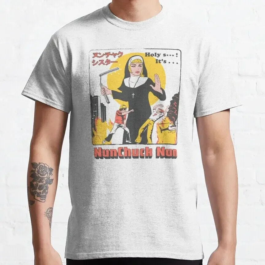 NUNCHUCK NUN Classic T-Shirt M-3XL Fast Shipping