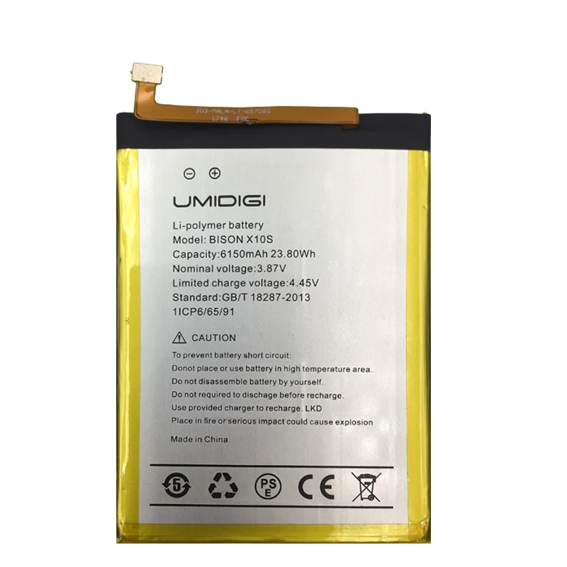 Fast Shipping 2024 Years 100% Original 5000mAh Replacement Battery For UMI Umidigi BISON X10S X10G / Bison 2 Bison2 Batteries