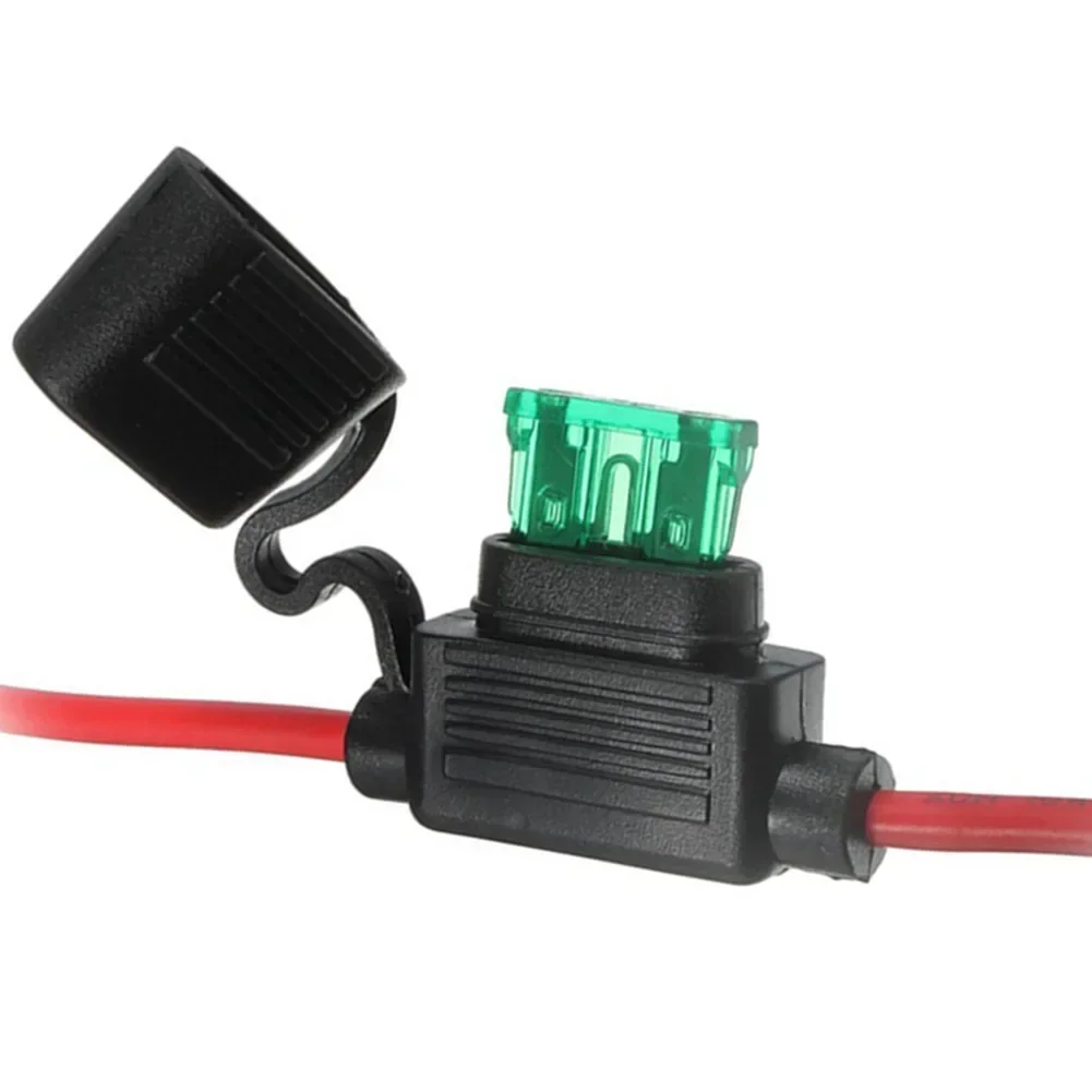 

Tools Fuse Holder Car Hold Current 20A Length Cable 27cm Power Supply 10* Terminals Blade Type Max Current 30A
