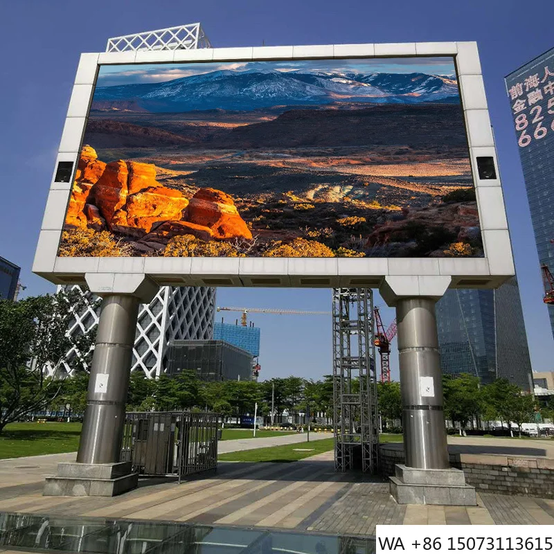 جدار فيديو LED عملاق مخصص مقاوم للماء - لوحة إعلانات خارجية P3.076 #4