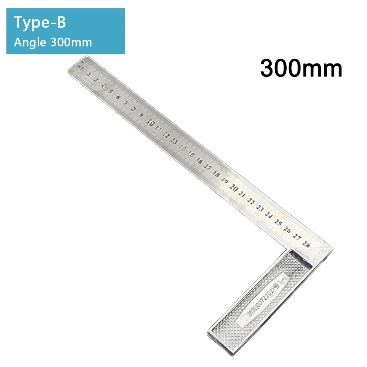 250/300mm Aluminum Square Ruler Right Angle 90 Turning ruler Woodworking Measuring Tool Angle Square Ruler For Student Carpenter