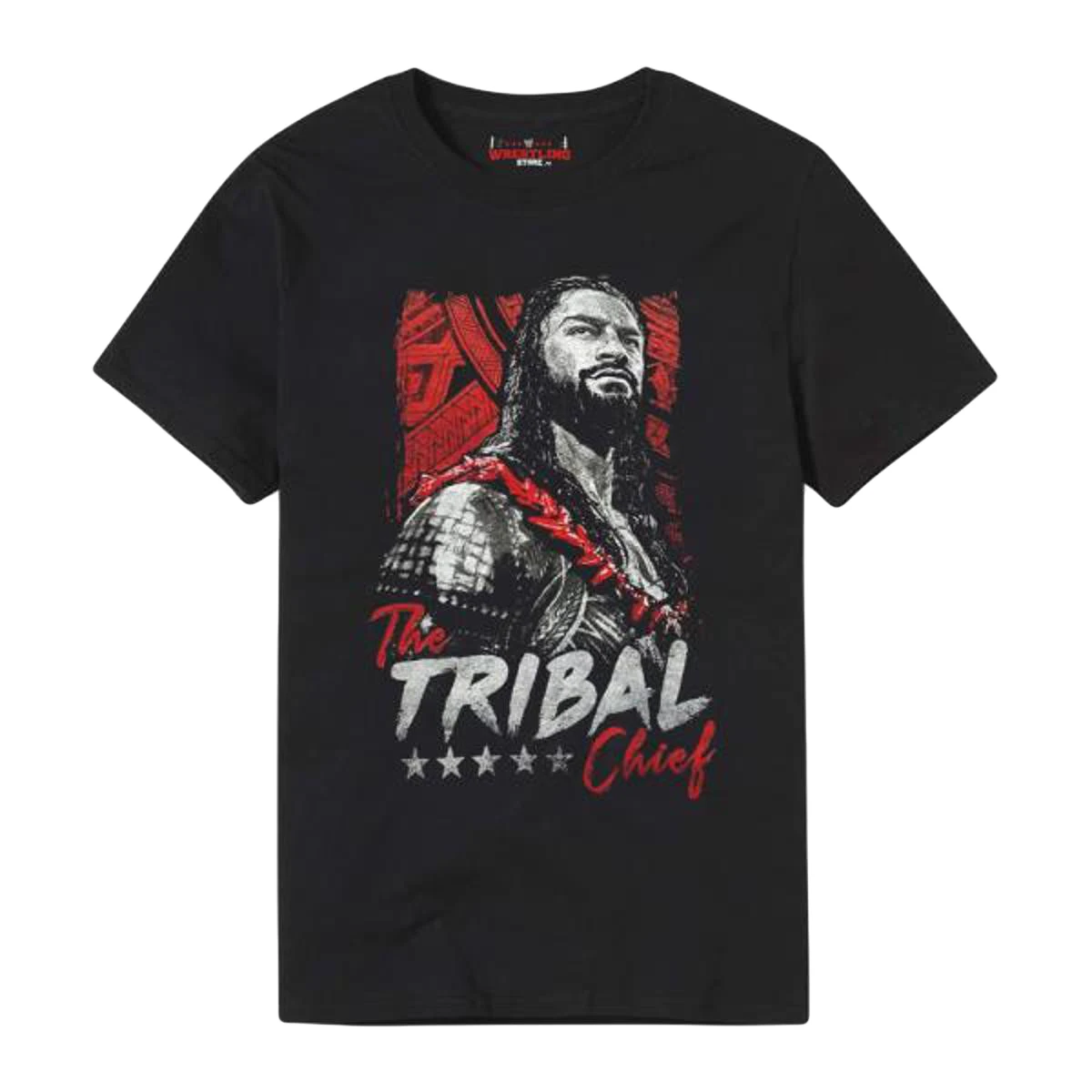 Short Sleeve Roman The Tribal Chief Digital Print T Shirt  High Quality O-Neck Short Sleeves 100% Cotton T-Shirt Tops 51444