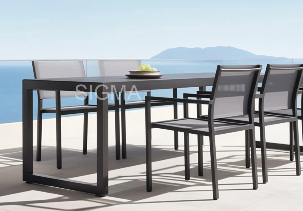 Modern Aluminum Farmhouse Park Garden Couch Set Durable Customized High-quality Waterproof Comfortable Outdoor Furniture