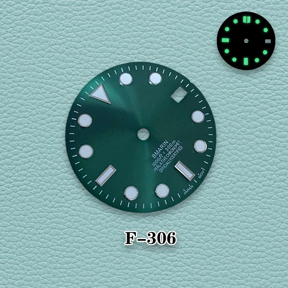 New 28.5mm  S Logo NH35 Dial SUB Dial Diver's Dial Suitable For NH35/NH36/4R/7S Movement Watch Modification Accessories