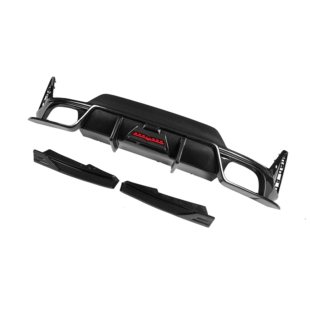 Hot selling：Fits  for  3 Series G20 G28 LCI 2023-UP Rear Bumper Diffuser Lip Spoiler Real Dry Carbon Fiber