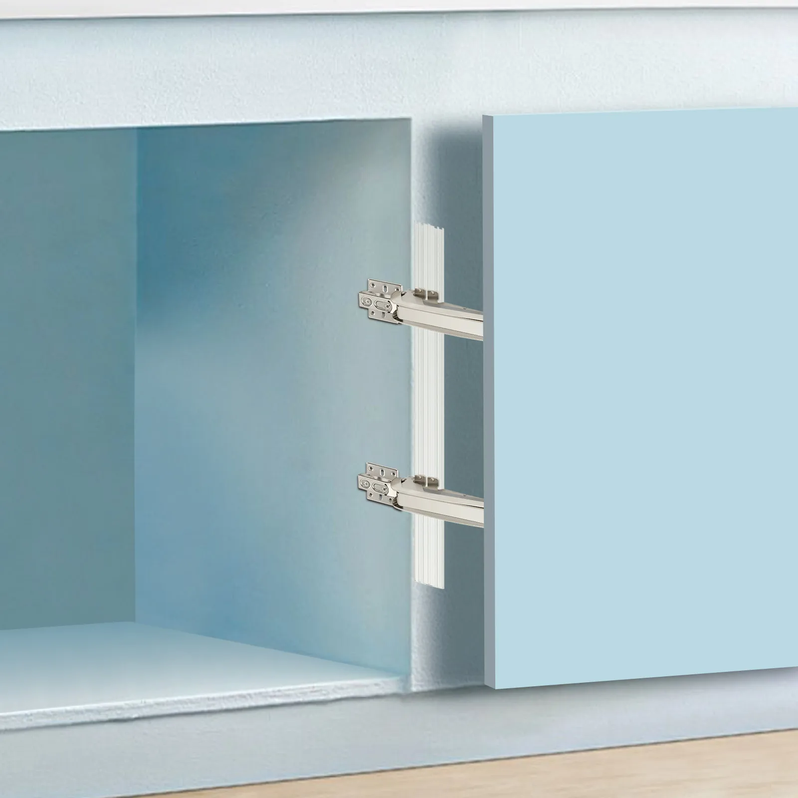 Türscharnier-Set mit seitlicher Öffnung, robuste Türscharniere, Schranktürscharnier-Set