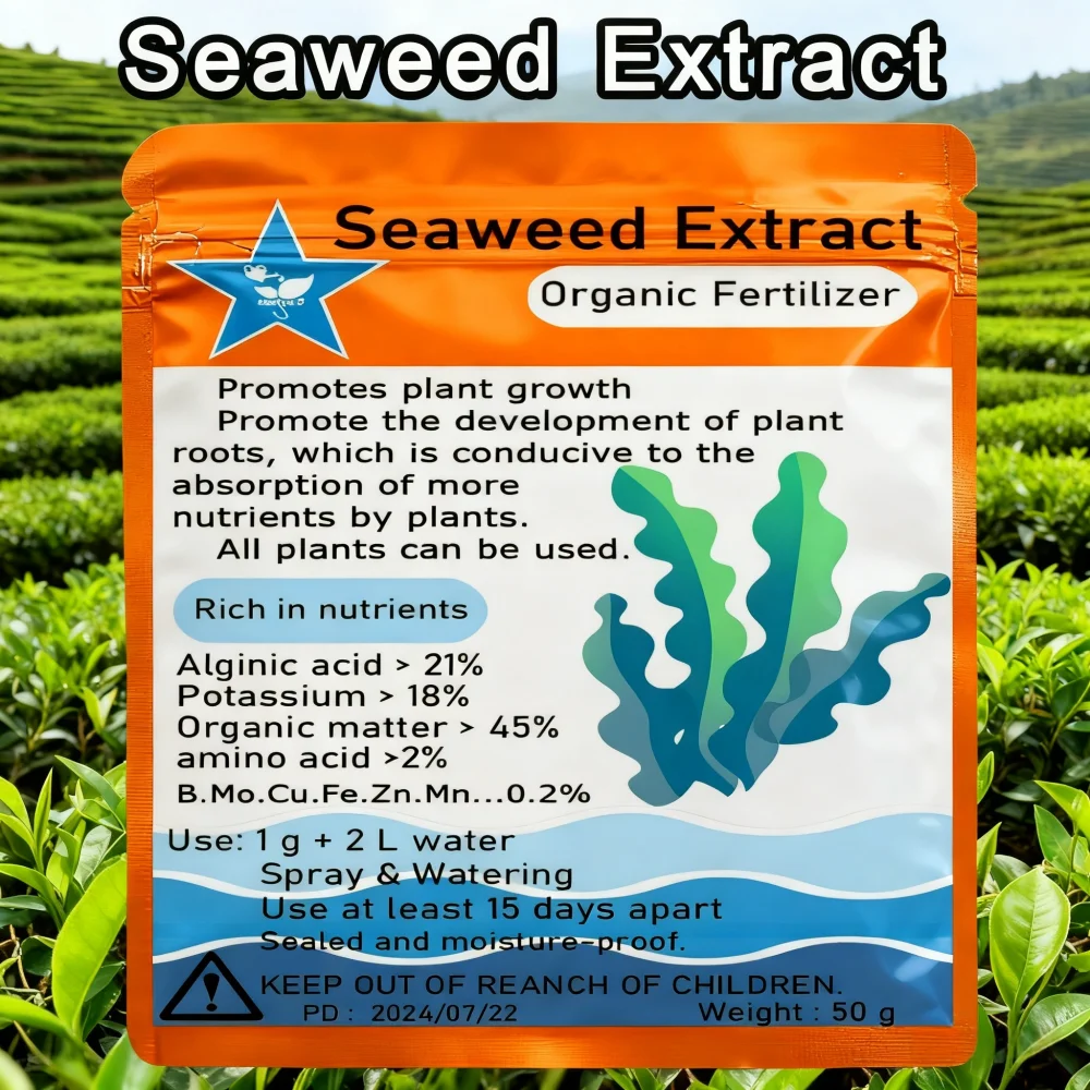 50g Seaweed Extract New Organic Fertilizer For Garden Bonsai Helps Plants Grow Rich In Organic Matter