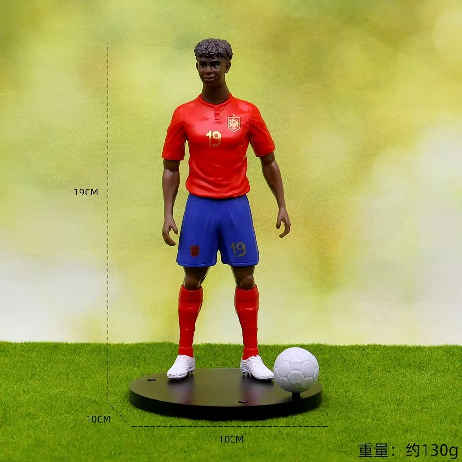 2026 Neue Fußballstar-Figuren von Ronaldo, Messi, Mbappé, Niedliche Cartoon-Actionfiguren, Auto-Zubehör, Geschenke für Fußballfans