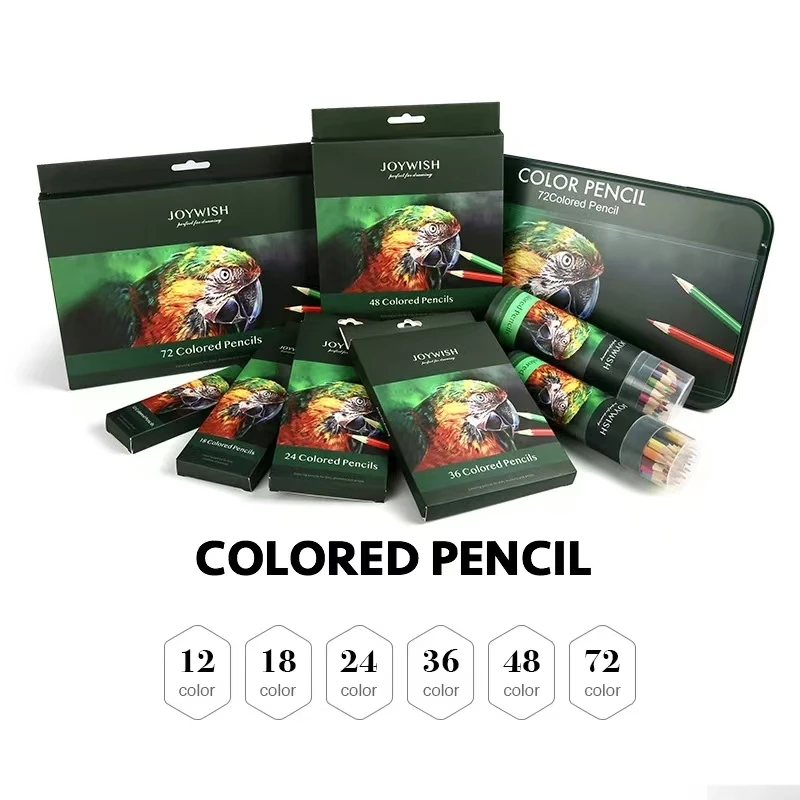 

12-72 Colors Pencil Art Painting Set Water-soluble Drawing Pencil School Office Home Children Sketching Painting Art Supply