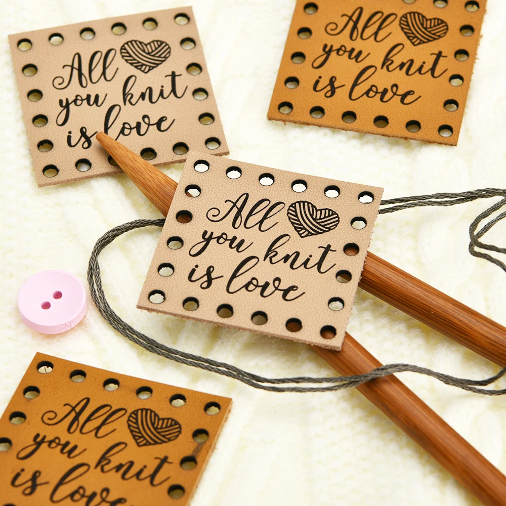 

Custom Laser Engraved Leather Tags - Personalized DIY for Clothing, Shoes, Hats | Eco-Friendly Genuine Leather, Multiple Sizes