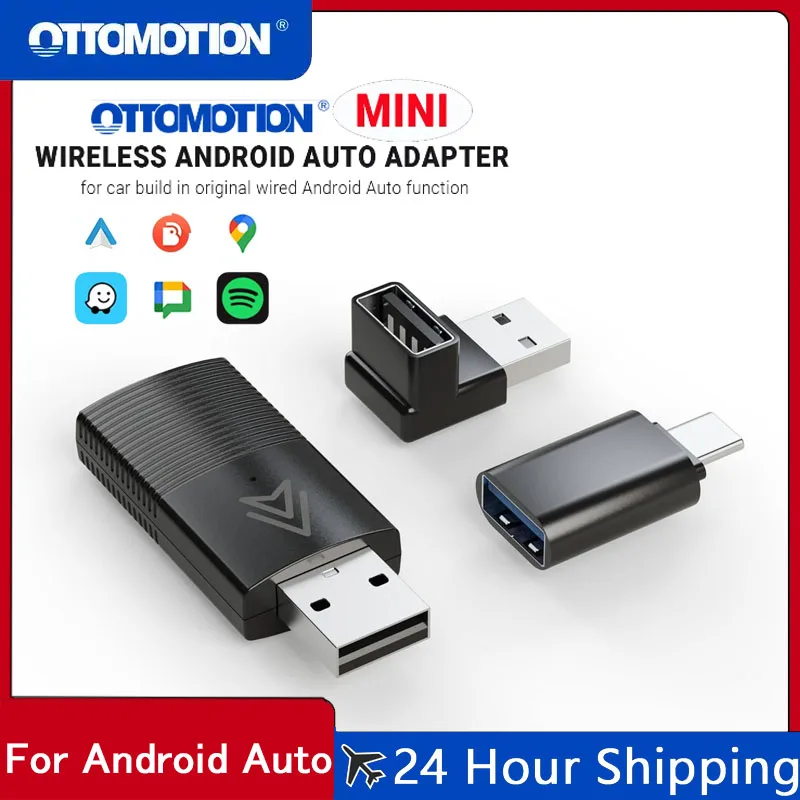 Ottomotion MINI Wireless Android Auto Adapter USB Stick Car Accessories for Skoda VW Mazda Toyota Kia Ford for Android Phone