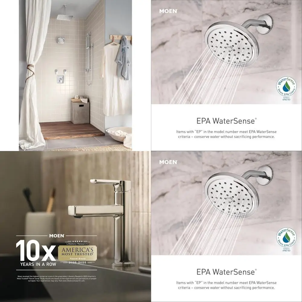 

Eco-Efficient 3988EP Modern Showerhead with 30 Slide Bar and 69 Hose in Chrome Finish
