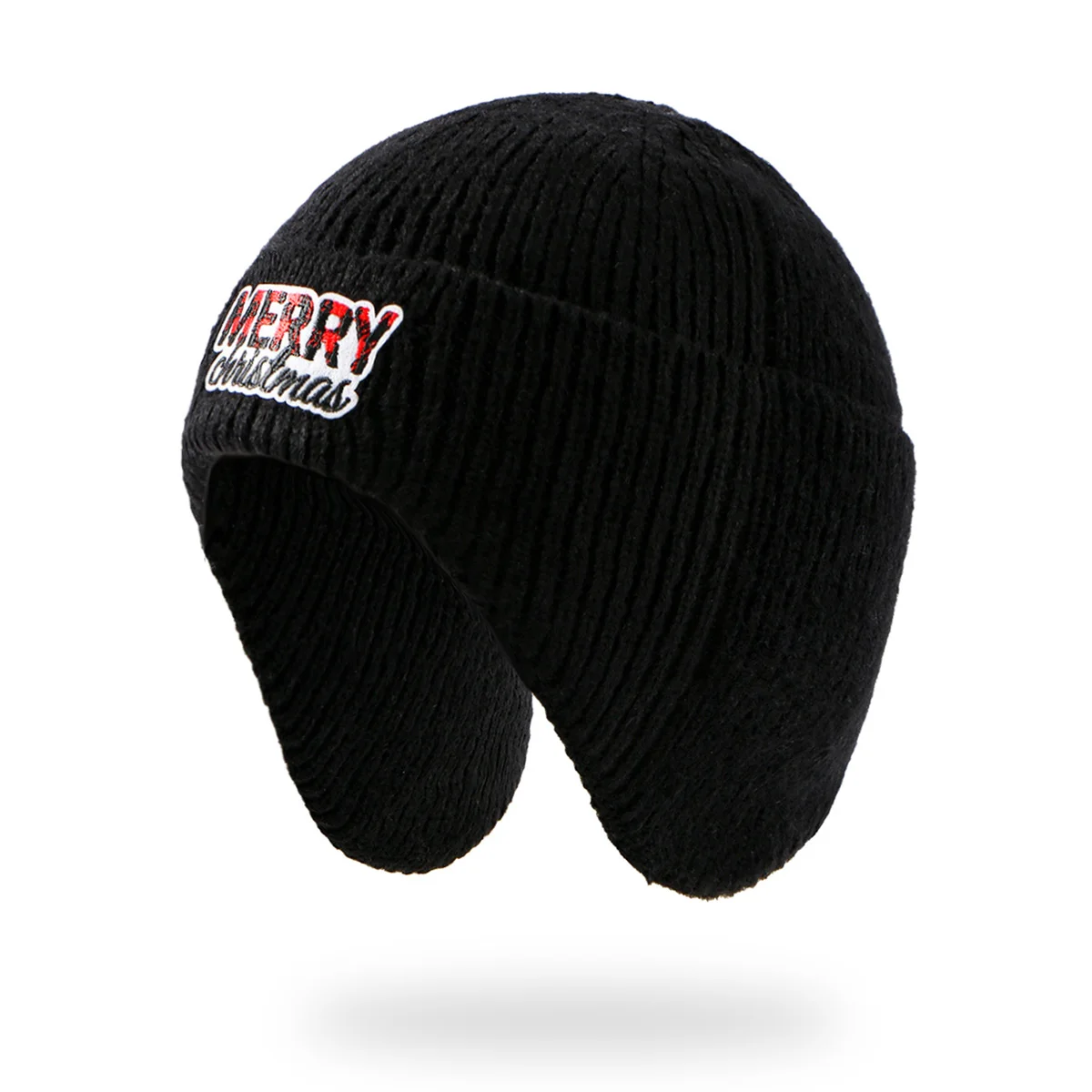 الكبار عيد الميلاد محبوك قبعة قزم سانتا بيني Embriorery محبوك قبعة كروشيه في الهواء الطلق الدراجات واقي أذن محبوك قبعة للجنسين #5