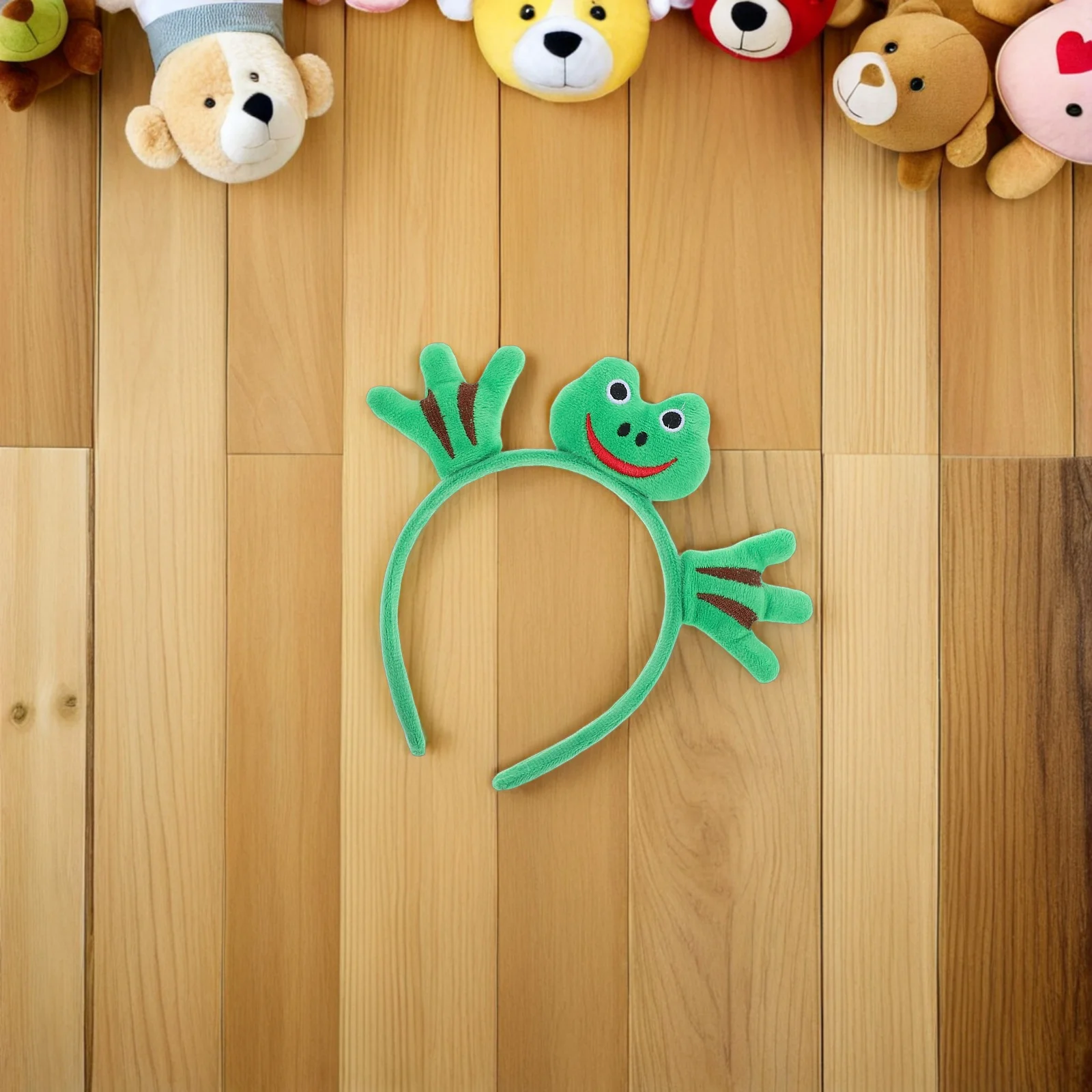 

2pcs Cartoon Frog Headband Funny Animal Hairband Cosplay Party Halloween Lightweight Comfortable Adjustable Animal