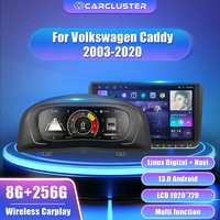 Carcluster 10.25 Car Lcd Digital Dashboard Cluster  For VW Caddy 2003-2020 Paneel Cockpit Android player Map Navigation Radio