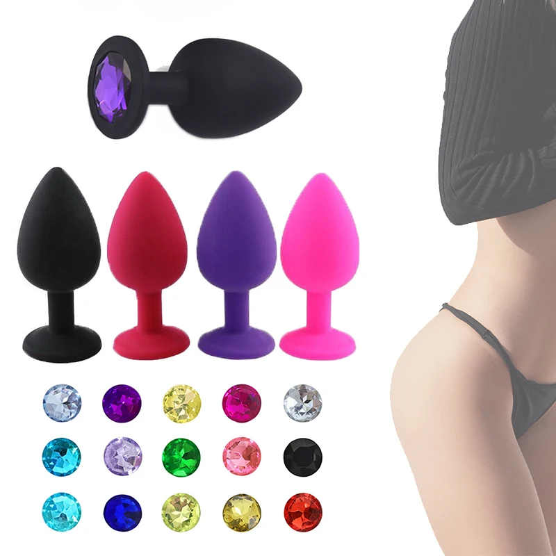 Silicone anal plug mulher butt plug erótico brinquedos sexuais para mulheres homens brinquedos sexuais anal trainer para casais estimulador anal