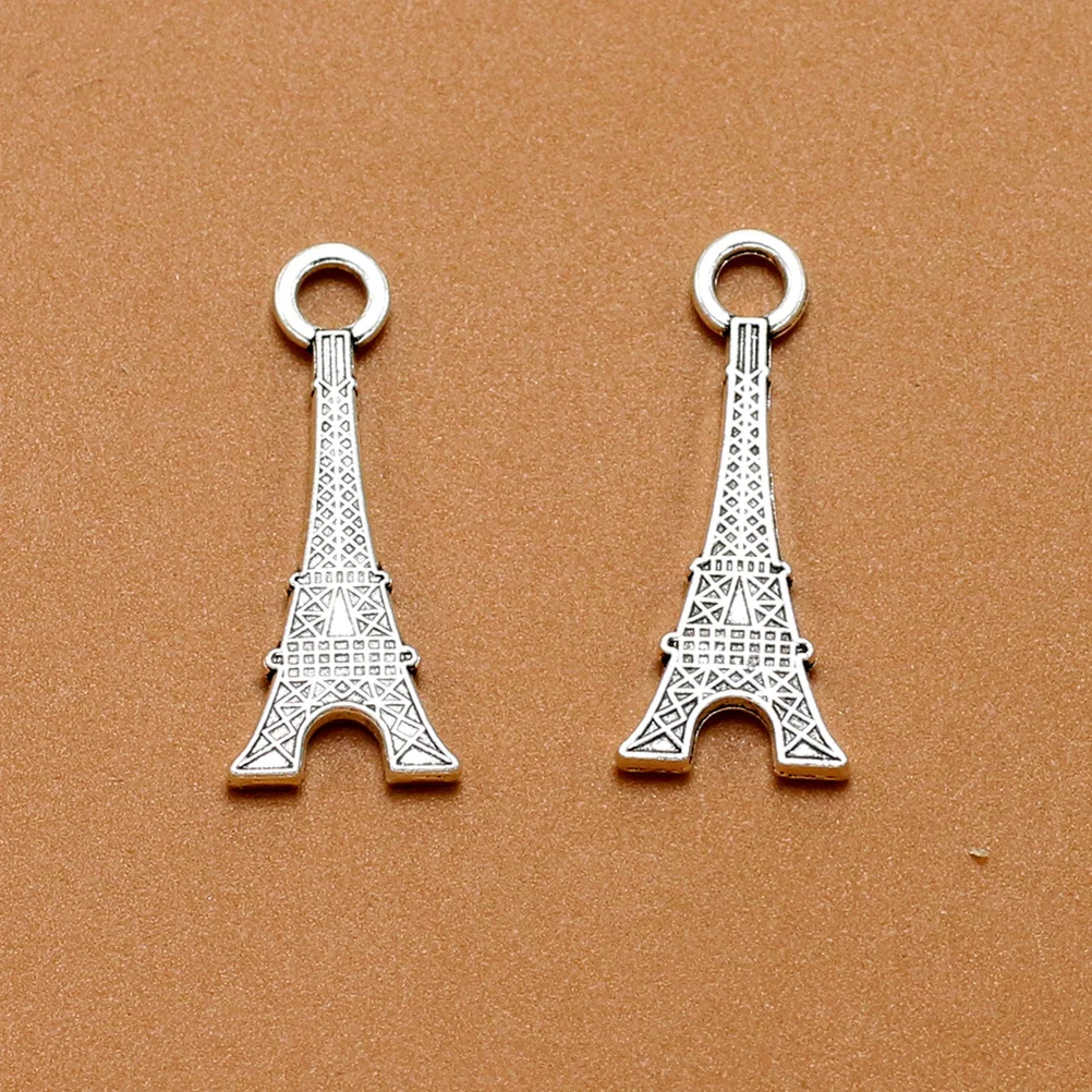 

20Pcs Silver Alloy Eiffel Tower Pendants DIY Jewelry Charms Necklace Bracelet Costume Accessories Eiffel Tower Pendant