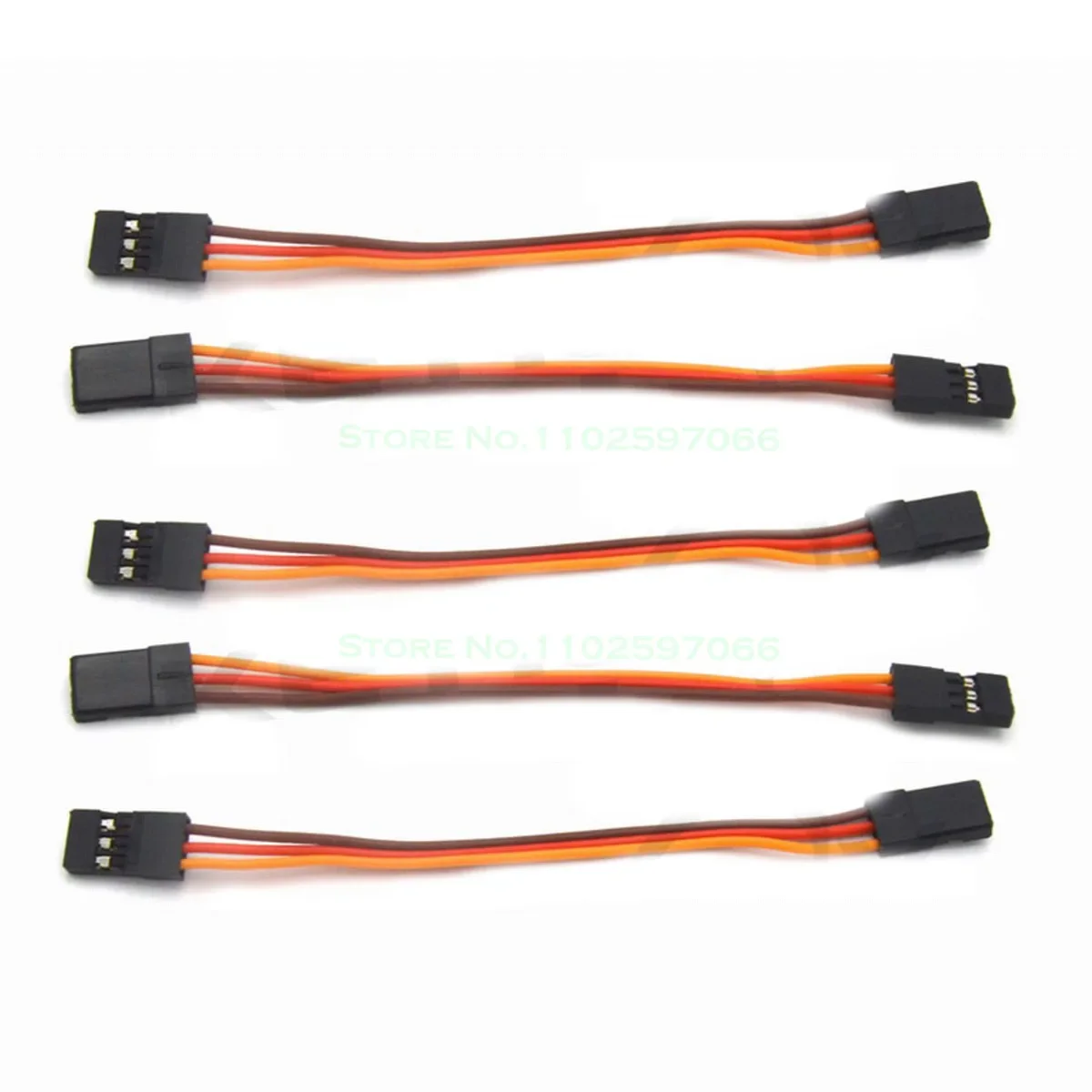 10pcs 100/150/200/300/500MM Servo extension cord Male to Male Connector for JR Plug Servo Extension Lead Wire Cable 10cm