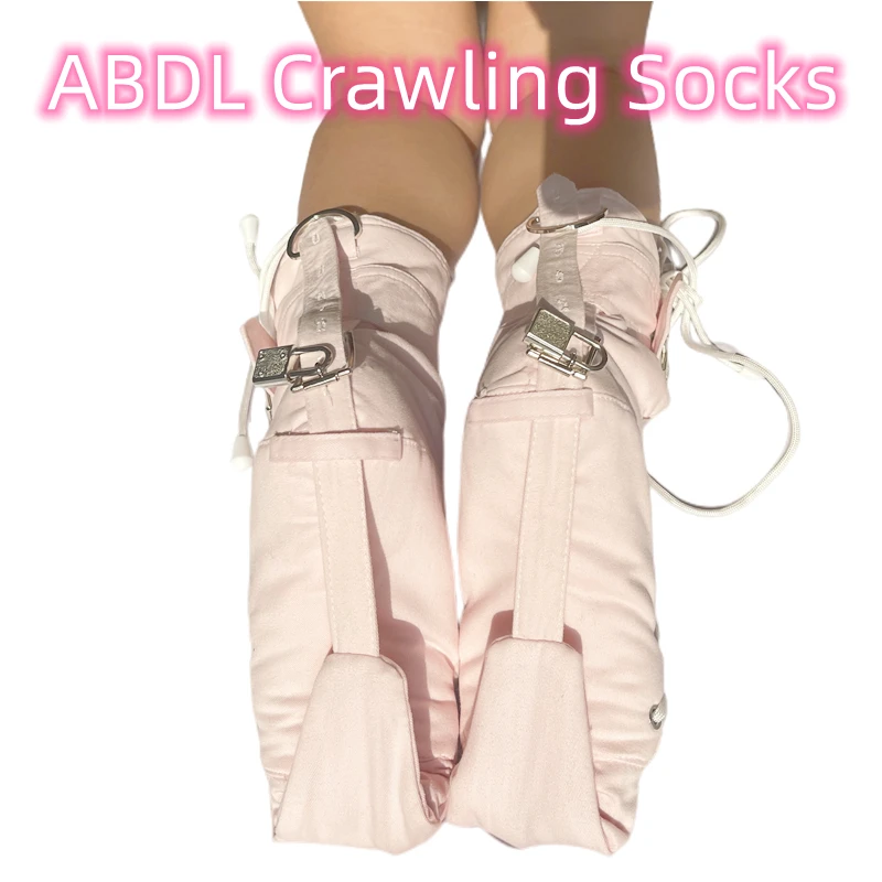 Customized ABDL Crawling Enforcer Padded Socks Kneeling Lockable