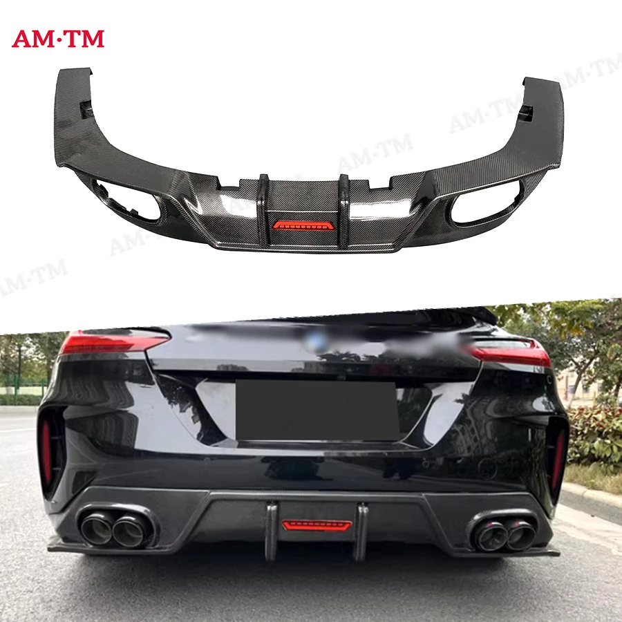 

Для BMW Z4 серии G29 2019-2023 Высококачественное углеродное волокно с подсветкой, задний диффузор для губ, задний бампер, спойлер, сепаратор, комплект кузова