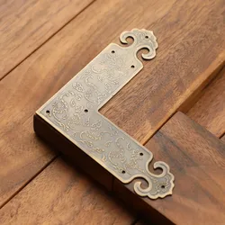 Soporte de ángulo de esquina de Metal tipo cruz L tipo T para caja de madera, Protector de esquina de patas, estuche de joyería, artesanía de muebles decorativos