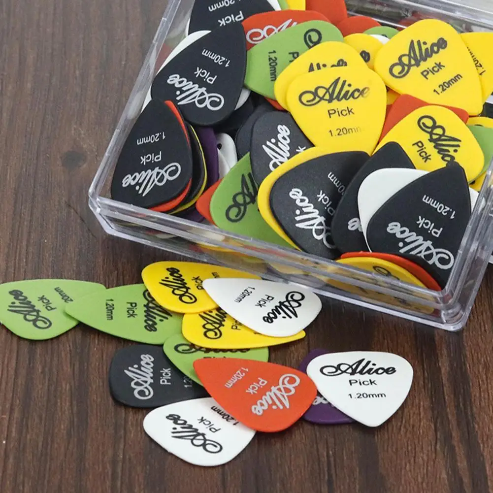 1set 30-50pcs Guitar Picks Alice Acoustic Electric Bass Pic Plectrum Mediator Guitar Accessories Thickness 0.58-1.5 mm mixed