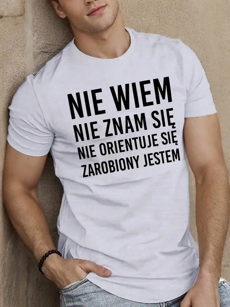 

Mens Casual Summer T-Shirt Crew Neck Regular Fit Geometric Pattern Breathable Cotton Tee