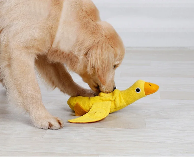 Quacky Delight Snack Dispenser - Squeak Toys for Puppy Training, Interactive Play, Mental Stimulation - Durable, Easy-to-Clean